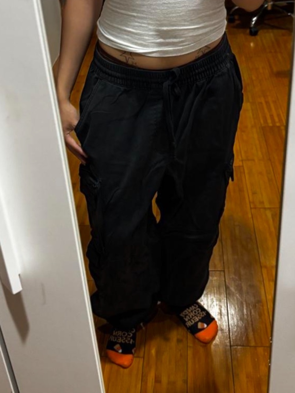 American Eagle Outfitters Black Cargo Jeans